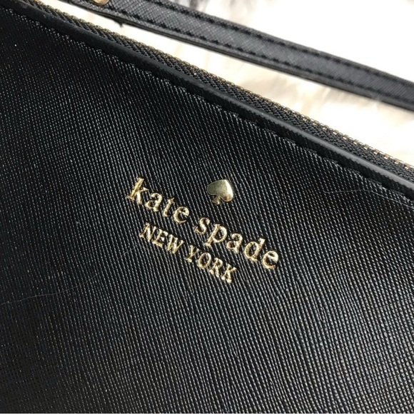 Kate Spade Black  Leather Wristlet - Picture 6 of 7
